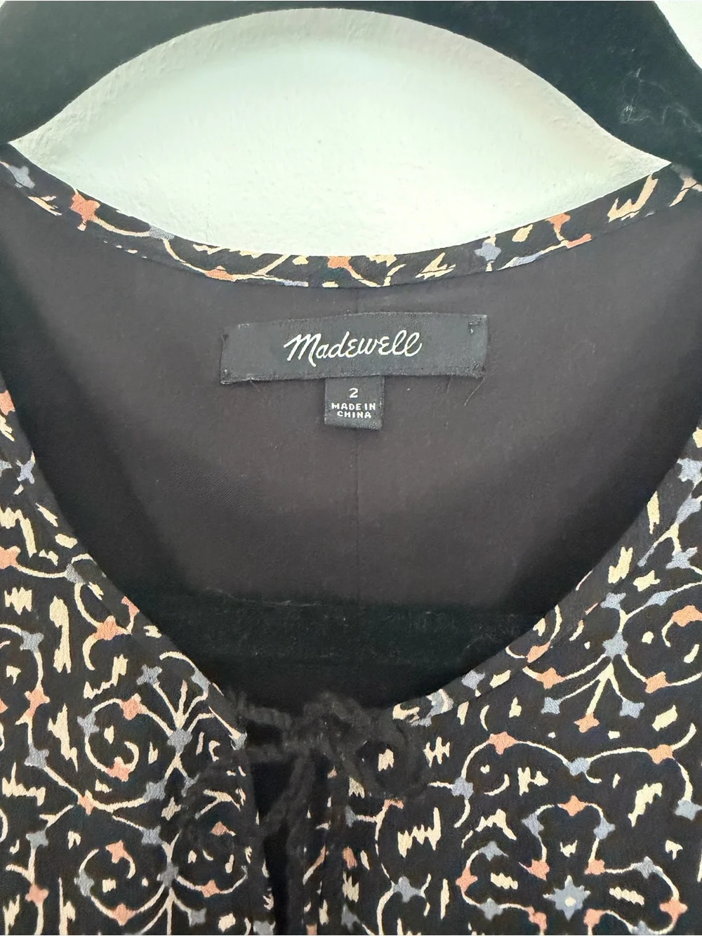 Madewell Silk Fiesta Paisley Ruffle Mini Dress – Size 2 – EUC